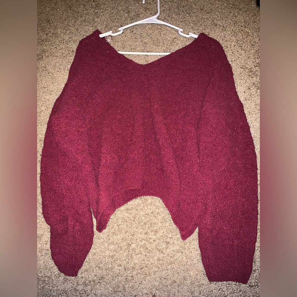Rue21 red wine sweater